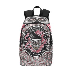 Backpack School Backpack With Mesh Pockets Handbag Bag Vato Loco Cholo Cartoon