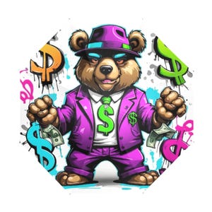 Umbrella Anti-UV Foldable Comics Parasol Bear Pimp