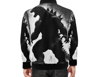 Children's bomber jacket with pockets Godzilla Gojira Kaiju