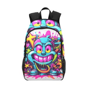 Backpack School Backpack With Handbag Bag Cartoon Graffiti Bags Art Comics