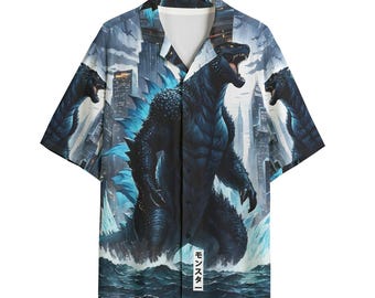 Dinosaur Button Down Shirt Personalized Hawaiian Gift