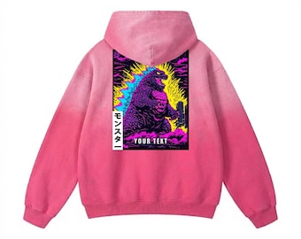 Pullover Hoodie Dinosaur Personalized Text Gift