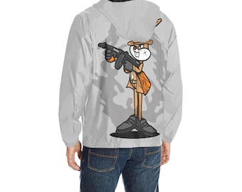 Windbreaker Men windbreaker jacket wind breakers for men Gangster Rabbit