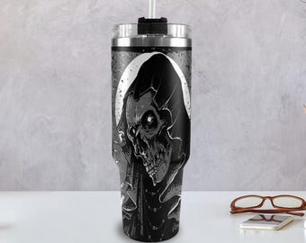 Tumbler 40oz Día De Los Muertos 40 oz tumbler with handle Mexico