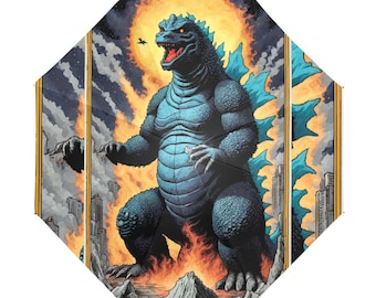 Kinder Faltbarer Anti-UV-Regenschirm Godzilla Kaiju Gojira