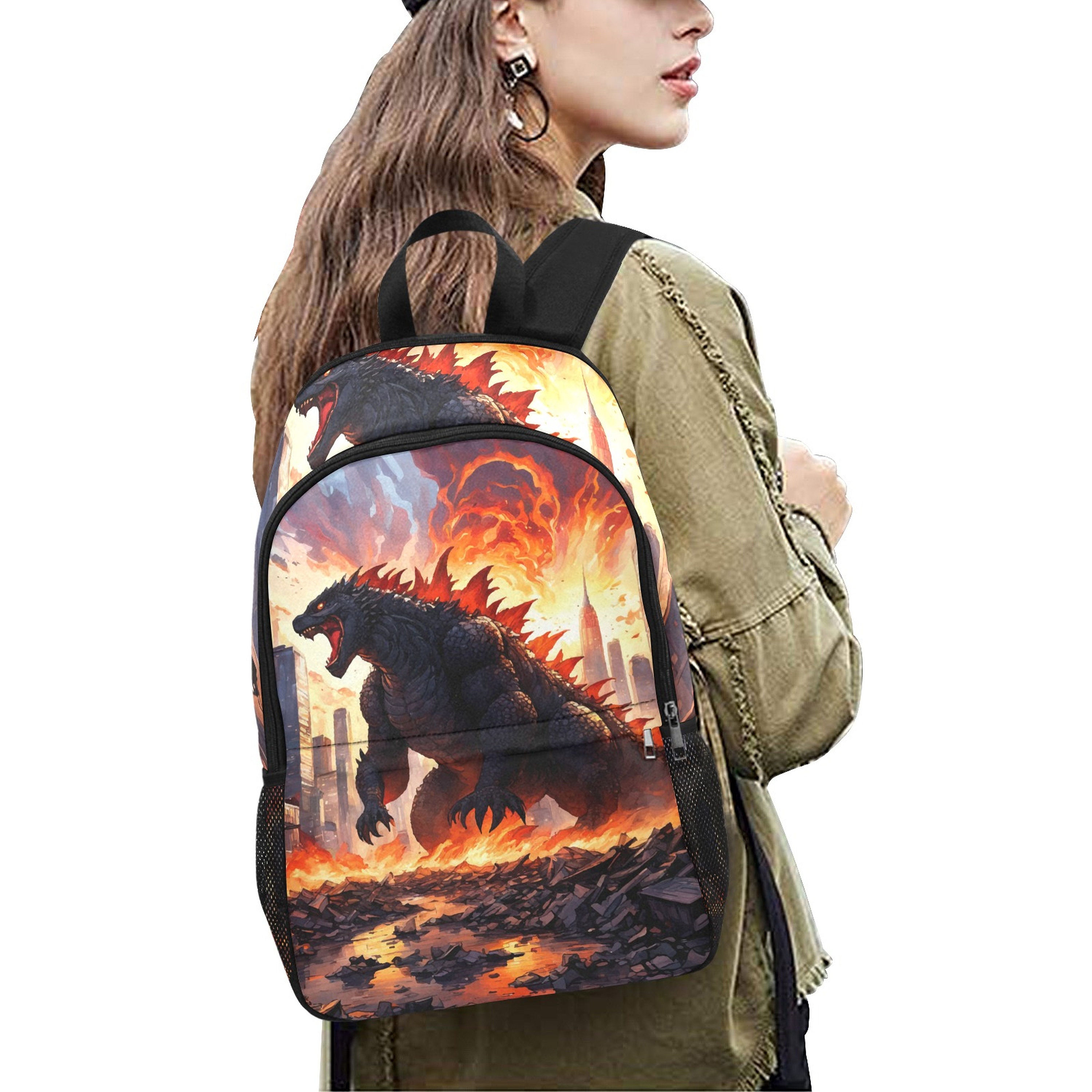 Custom Godzilla Backpack Backpack Godzilla Backpack Gojira Handbag Bag Vintage Kaiju - Etsy