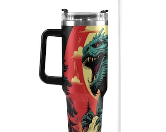 Edelstahl Becher 40oz Dinosaurier