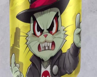 Tumbler 40oz Bunny 40 oz tumbler with handle Gangster Cartoon