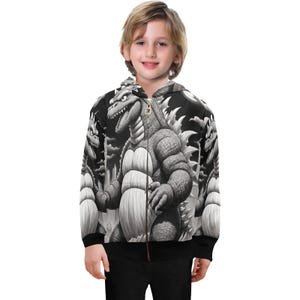 Hoodie Boys Kids Godzilla Hoodie Kaiju Retro Cartoon Comics Gojira