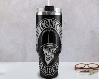 Mug en acier inoxydable 40 oz Gangsta Raider Mug 40 oz avec anse Vato Loco