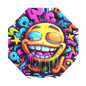 Umbrella Anti-UV Foldable Comics Parasol Graffiti