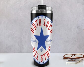 Tumbler 40oz Vato Loco All Star 40 oz tumbler with handle