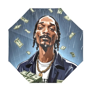 Anti UV Umbrella Kids Umbrellas Foldable Snoop Dogg Rap Hip Hop