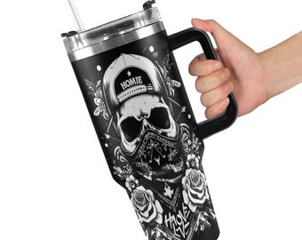 Tumbler 40oz Gangster 40 oz tumbler with handle Homie