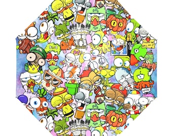 Kids Anti-UV Foldable Umbrella Cartoon