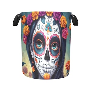 Laundry Basket laundry hamper basket Día De Los Muertos Chicano Mexico