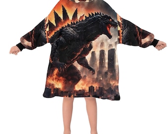 Dinosaur Kids Blanket Hoodie