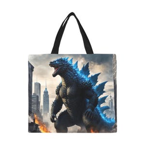 Tragetasche Godzilla Gojira Kaiju Retro art Comics Cartoon Vintage einkaufstasche