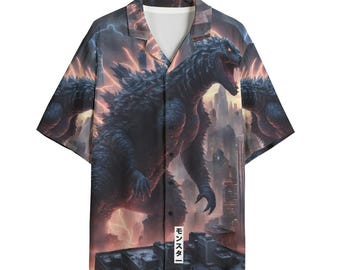 Dinosaur Button Down Shirt Personalized Hawaiian Gift