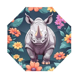 Kids Foldable Anti UV Rhinoceros Comics