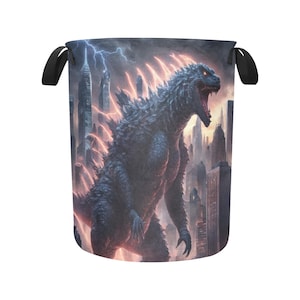 Laundry Basket laundry hamper basket Godzilla Gojira Kaiju Comics Retro