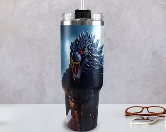 Edelstahl Becher 40oz Becher Dinosaur Glas Becher Art Monster mehrwegbecher Cartoon Comics thermobecher
