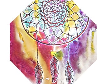 Children's Foldable Anti-UV Umbrella Dream Catcher Mystical