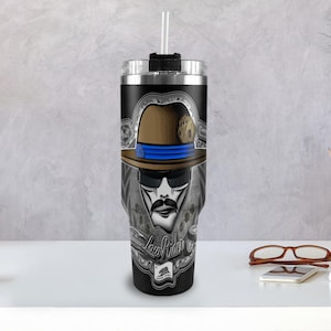 Roestvrijstalen mok 40oz Lowrider Vato Loco mok van 40 oz met handvat