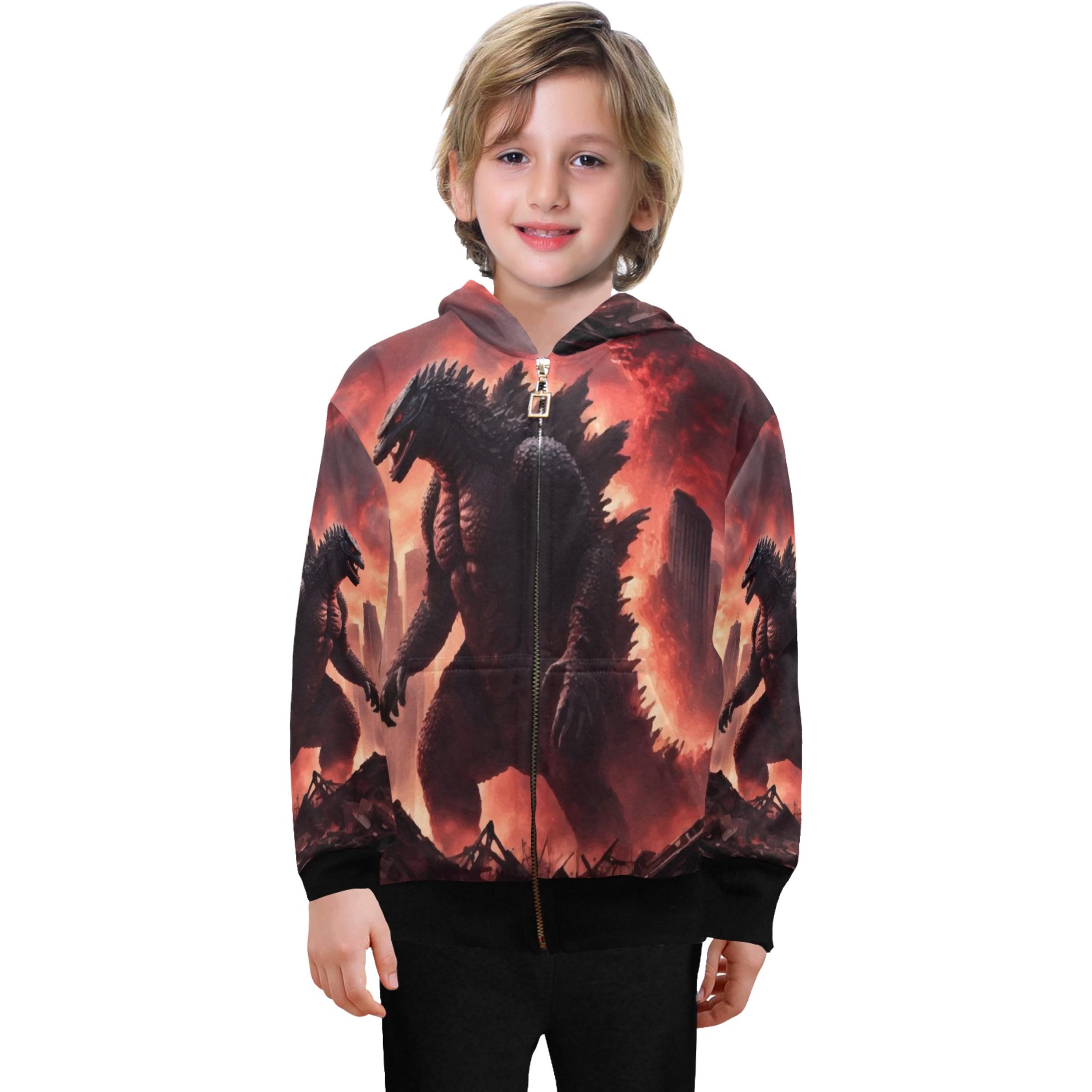 Cosplay Hoodie Sweater Godzilla Japanese Monster Art Hoodie Funny