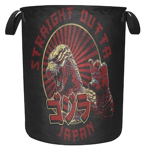 Laundry Basket laundry hamper basket Godzilla Gojira Kaiju Comics Retro Vintage Art