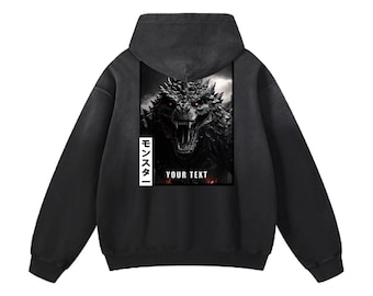 Pullover Hoodie Dinosaur Personalized Text Gift