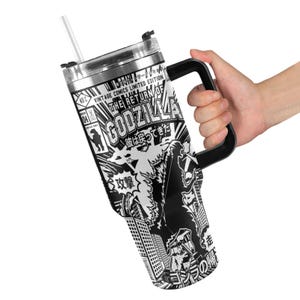 Stainless Steel Tumbler 40 oz Godzilla