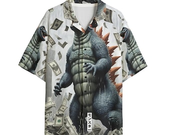 Dinosaur Button Down Shirt Personalized Hawaiian Gift