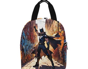 Bolsa de almuerzo Lonchera Cómics Superhéroe Arte Dibujos animados retro Héroe