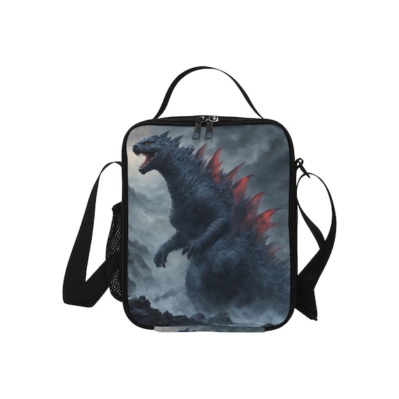 Insulated Lunch Bag for Kids to Carry Around Godzilla Gojira Kaiju Godzillas Monster Art Etsy Ireland