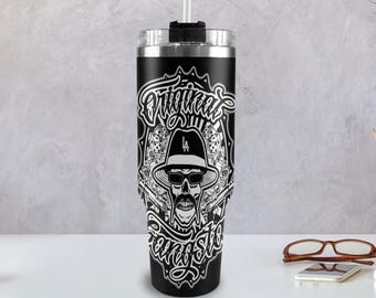 Tumbler 40oz Gangsta 40 oz tumbler with handle Vato Loco
