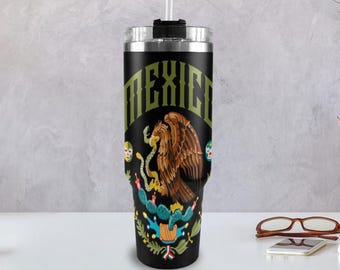 Tumbler 40oz Mexico 40 oz tumbler with handle