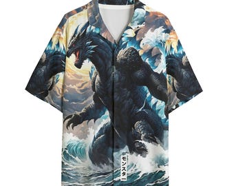 Dinosaur Button Down Shirt Personalized Hawaiian Gift