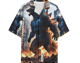 Dinosaur Button Down Shirt Personalized Hawaiian Gift