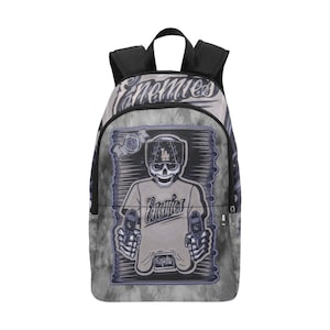 Sac à dos d'école, cartable, avec poches en filet, sac à main, sac Gangsta Vato Loco Cholo