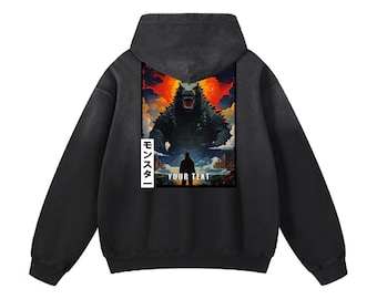 Pullover Hoodie Dinosaur Personalized Text Gift