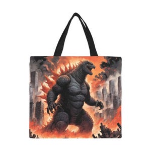 Tote bag Godzilla Gojira Kaiju Retro Art