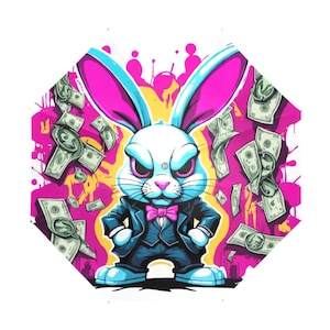 Umbrella Anti-UV Foldable Comics Parasol Bunny Pimp