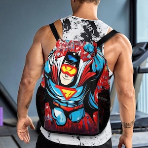Drawstring Bag Super Hero Gym Bag