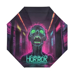 Paraplu anti-UV opvouwbare stripparasol Comics Cartoon Art Horror Zombie Halloween