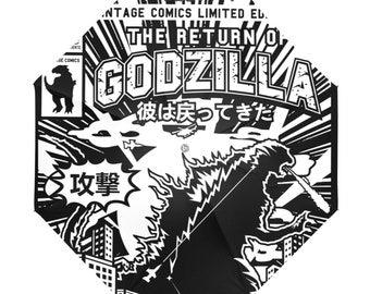 Kids Anti-UV Foldable Umbrella Godzilla Kaiju Gojira