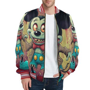 Bomber Jacket Men Zombie Jacket Horror Jacket Halloween Comics