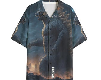 Dinosaur Button Down Shirt Personalized Hawaiian Gift