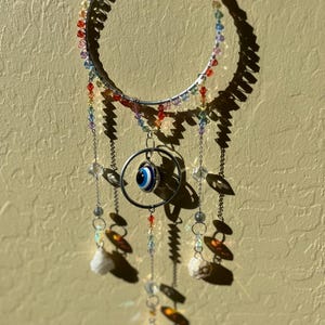 Whimsical Evil Eye Suncatcher
