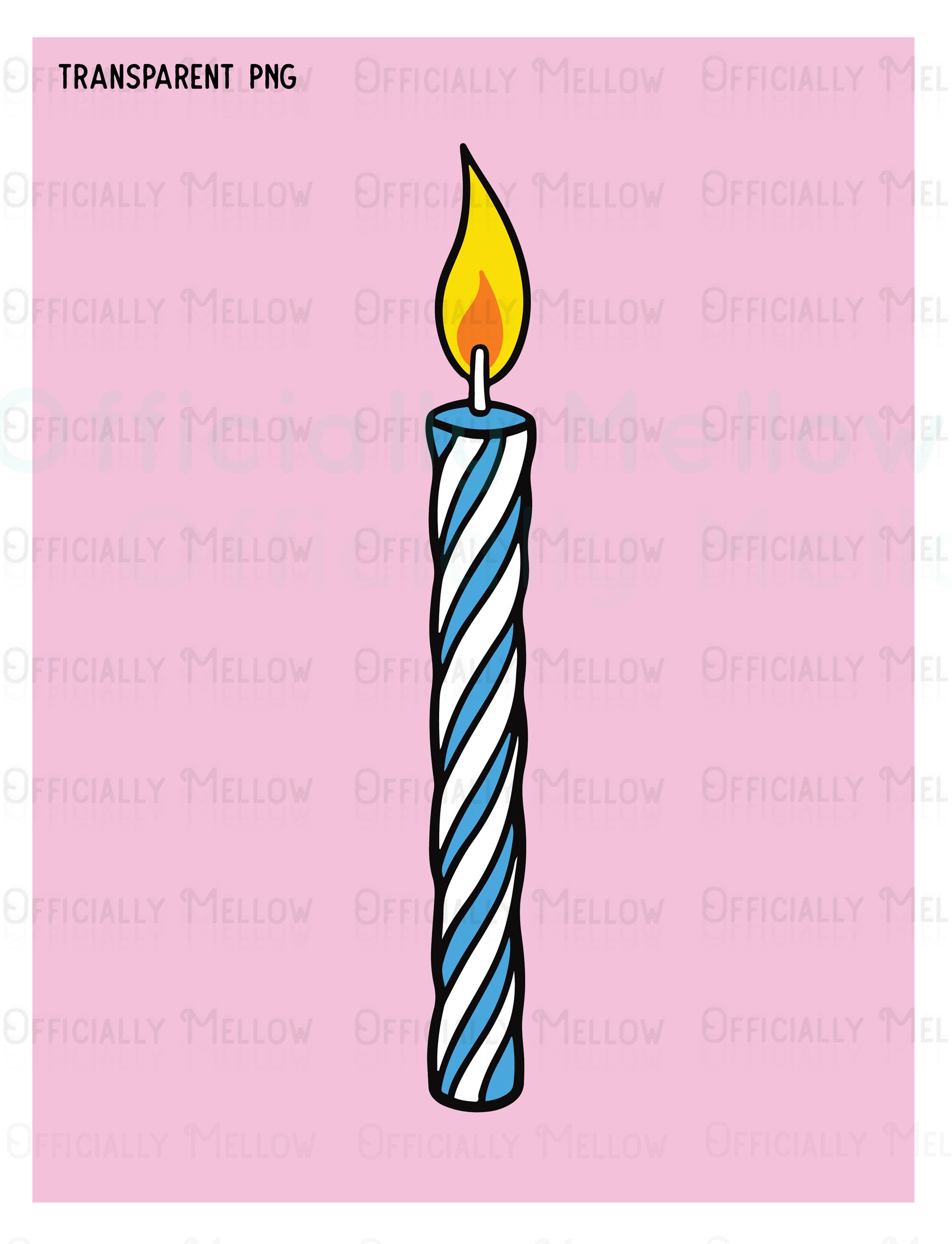 Birthday Candles SVG Rainbow Birthday Candles PNG Digital Etsy